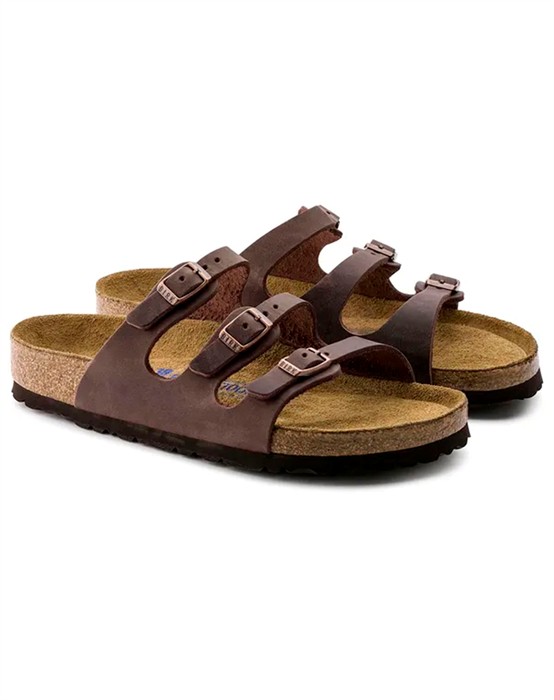 Florida Oiled Leather Sandal - Habana